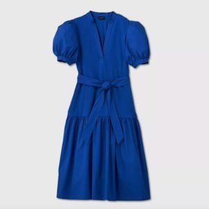 Who Wear What Puff Sleeve Midi Dress